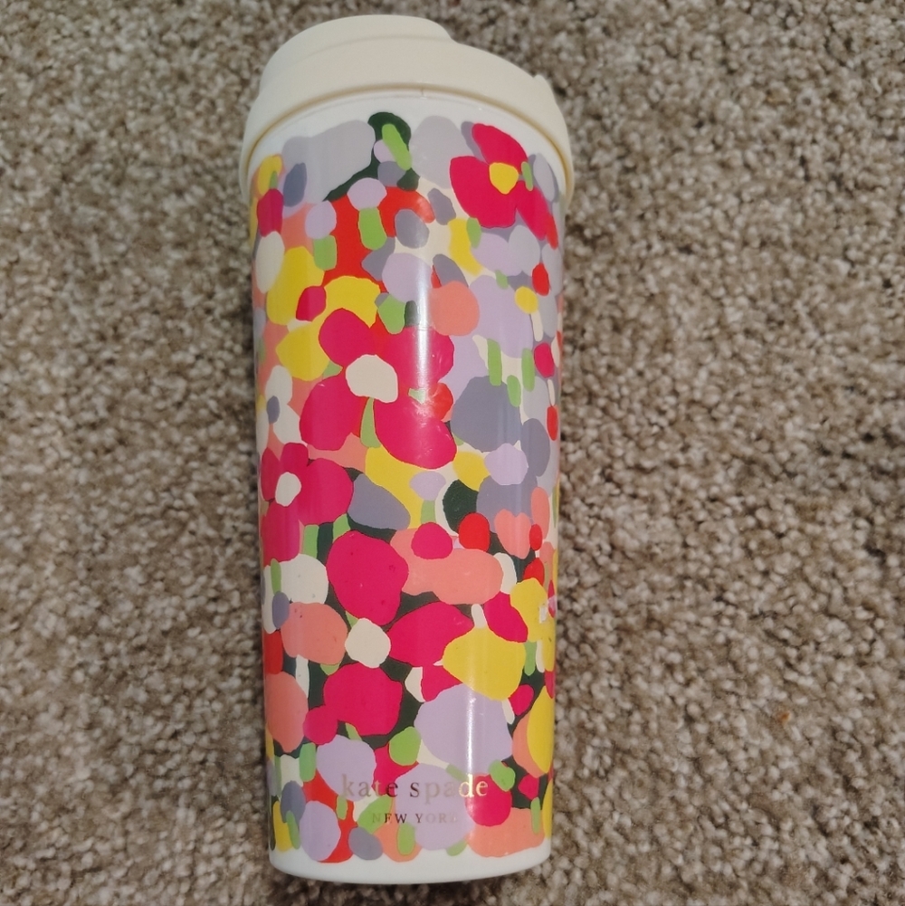 Kate Spade Colorful Floral Dot 16oz Travel Mug